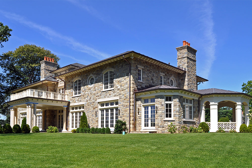 beautiful stone house